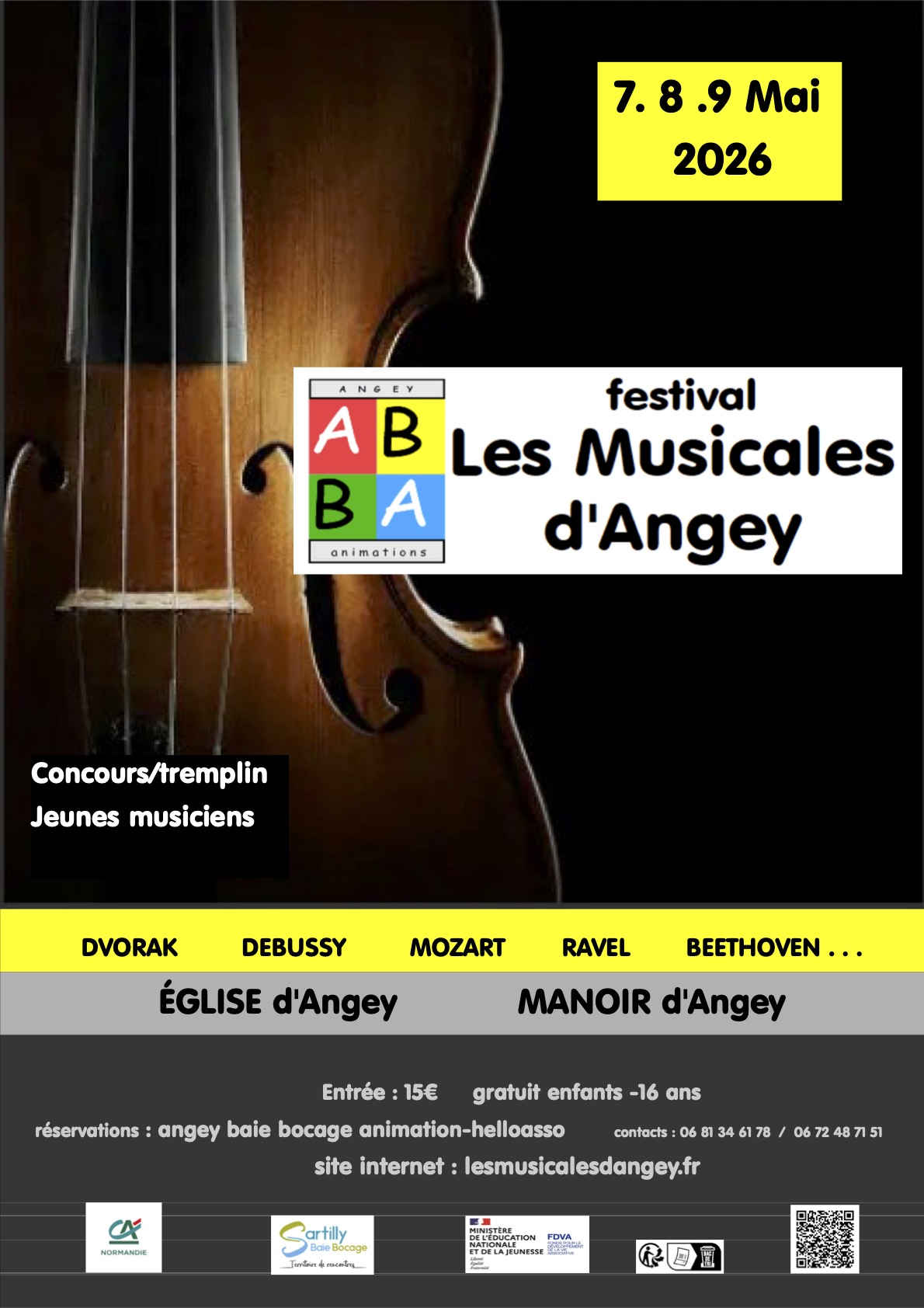 Affiche du festival Les Musicales d'Angey 2026
